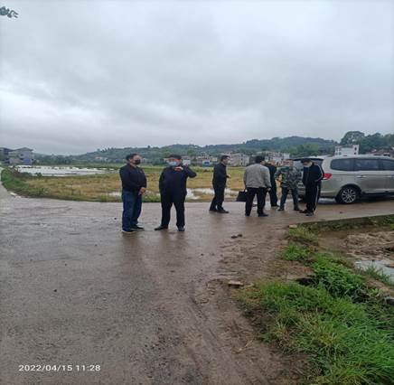 省市向导调研推进新宁县清江桥乡粮食生产工作