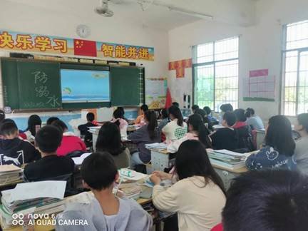 邵阳县下花桥镇双江中学开展防溺水安全宣传教育