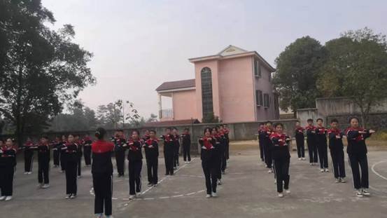 落实“双减”强体质，阳光体操展风采——茶铺中学举行校园广播体操比赛运动