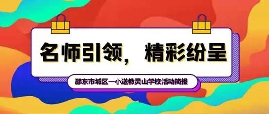 名师引领，精彩纷呈