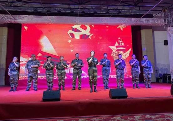 高沙镇中间黉舍庆祝建党百年唱红歌