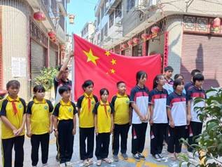 山门镇横溪中学开展“想念革命先烈 传承红色基因”实践运动