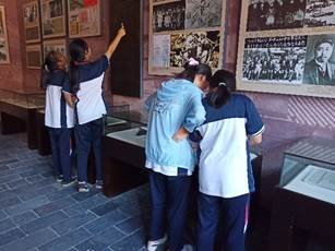 山门镇横溪中学开展“想念革命先烈 传承红色基因”实践运动