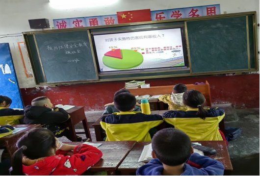 洞口县花古街道正龙小学开展“防性侵害”主题安全教育运动