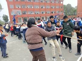 邵阳县下花桥镇中间完全小学开展“阳光少年”体育活动会