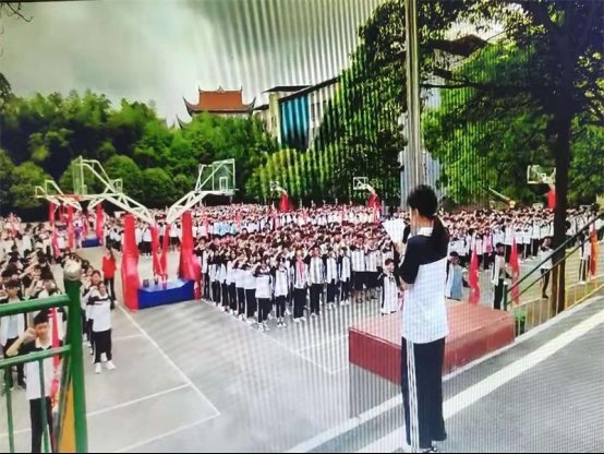 洞口四中召开“防溺水”宣誓大会