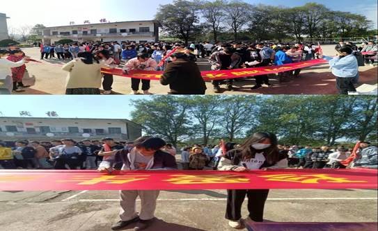 邵阳县下花桥镇双江中学落实防溺水全员签名运动