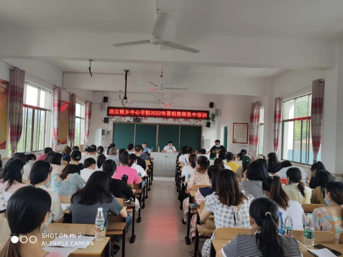 新宁县清江桥乡中心学校 暑期教师集中培训工作