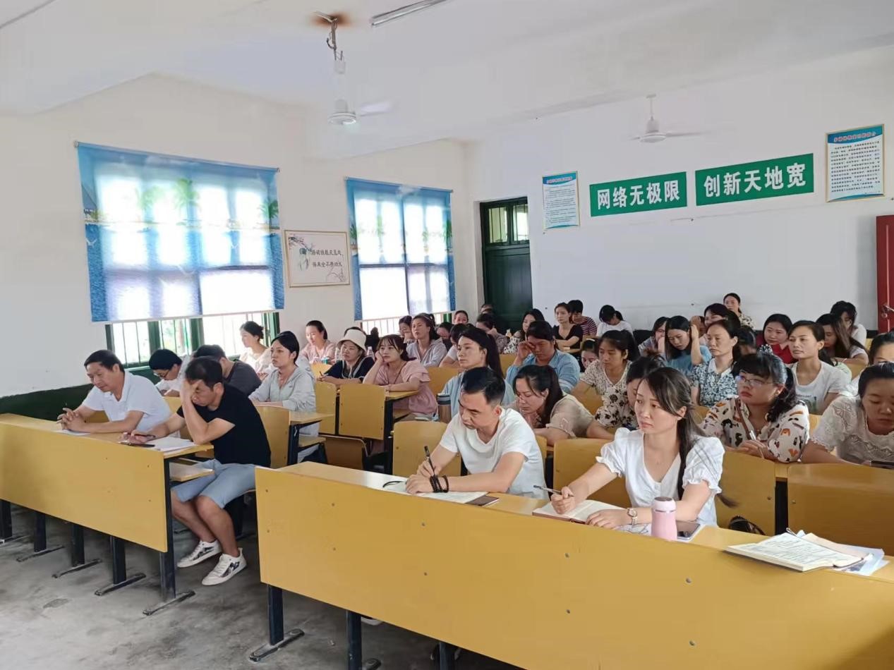 新宁县回龙寺镇莲山片区学校(园)开展暑期师德师风培训活动