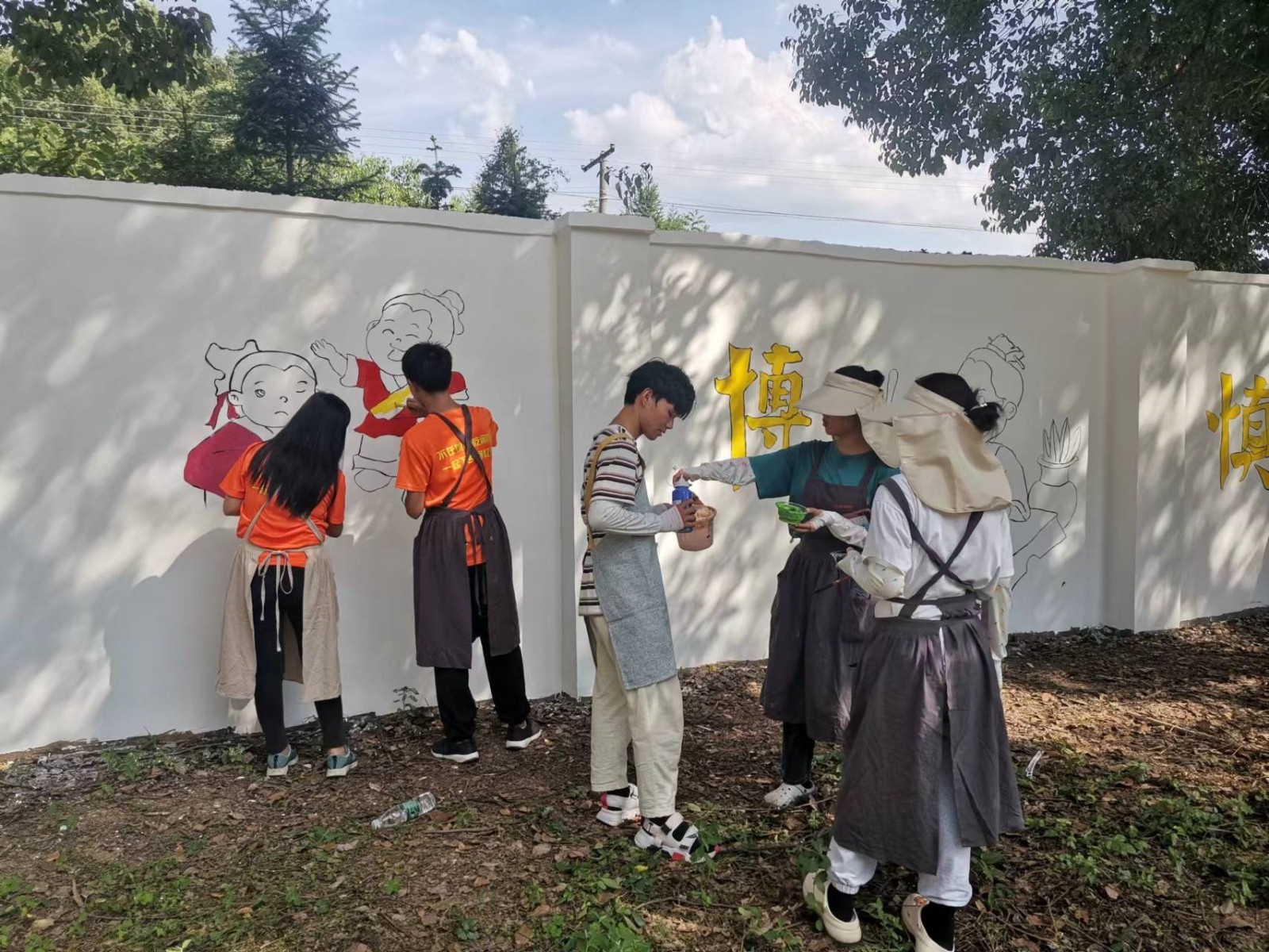 洞口县茶场学校：精彩文化墙扮靓乡村校园