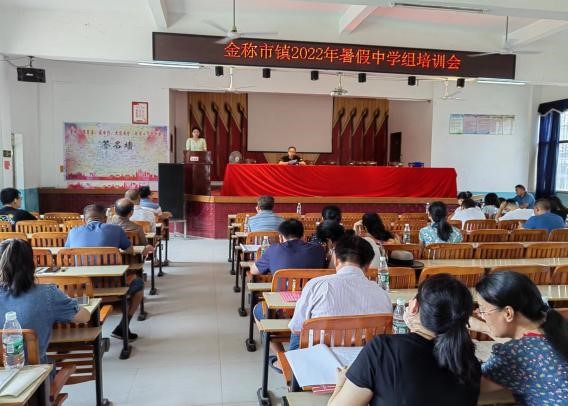 金称市镇初中组教师集中培训在我校举行