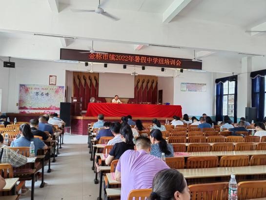 金称市镇初中组教师集中培训在我校举行