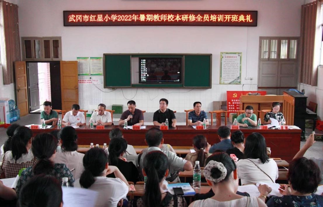 喜迎二十大、研修共成长---武冈市红星小学开展2022年暑期校本培训