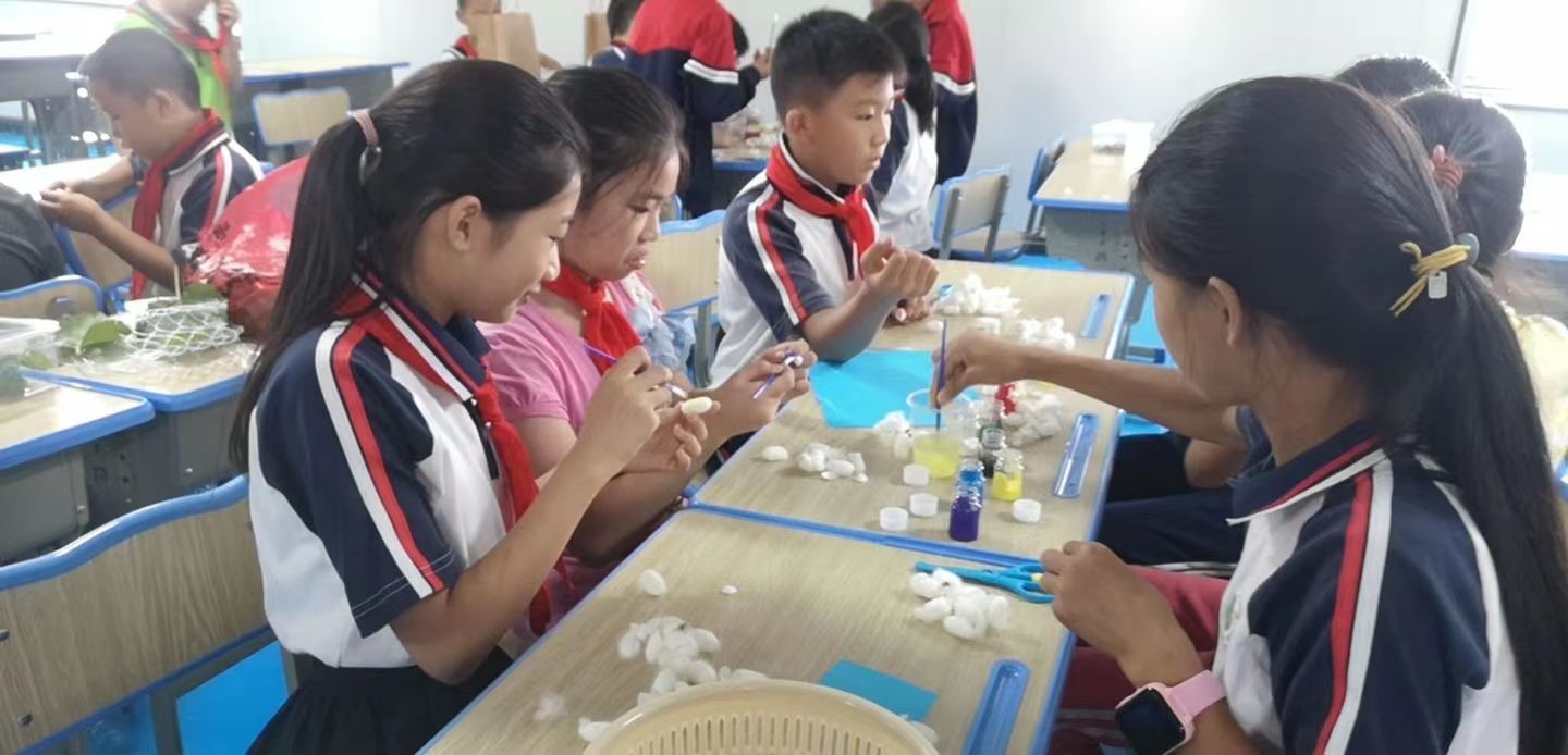 洞口县茶场学校：开展“红领巾”寻访“蚕文化”劳动实践活动