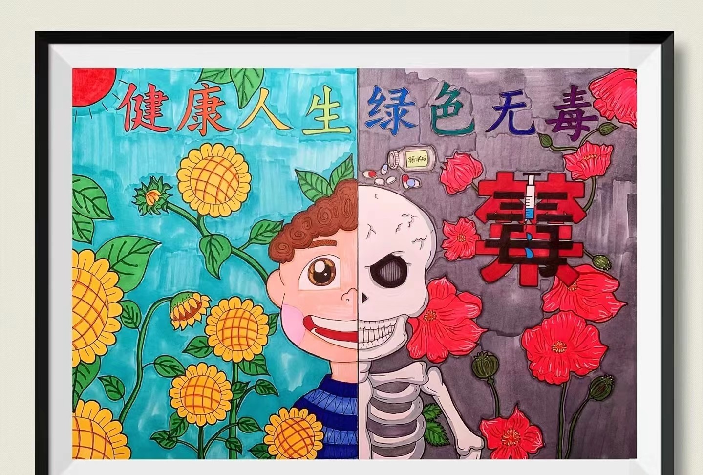 竹市中学开展线上禁毒作文比赛活动