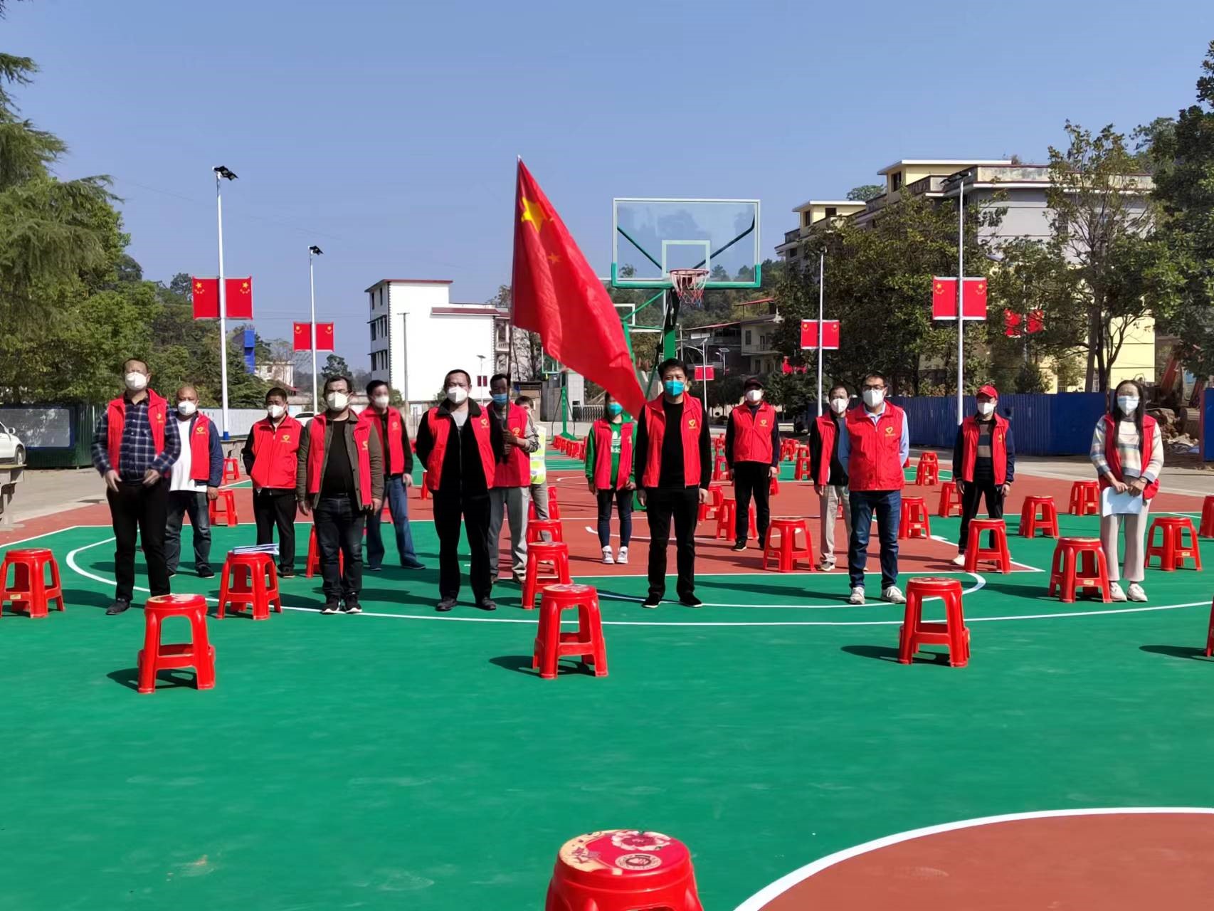 黄亭市镇初级中学教师抗疫情况纪实