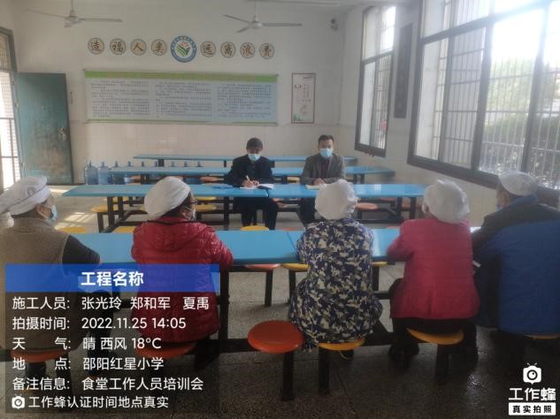 武冈市红星小学开展食堂食品安全工作培训
