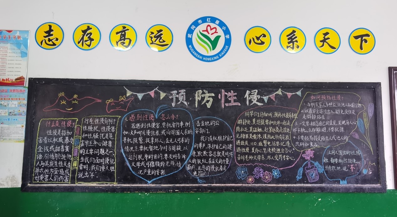 武冈市红星小学开展下半期黑板报评比活动