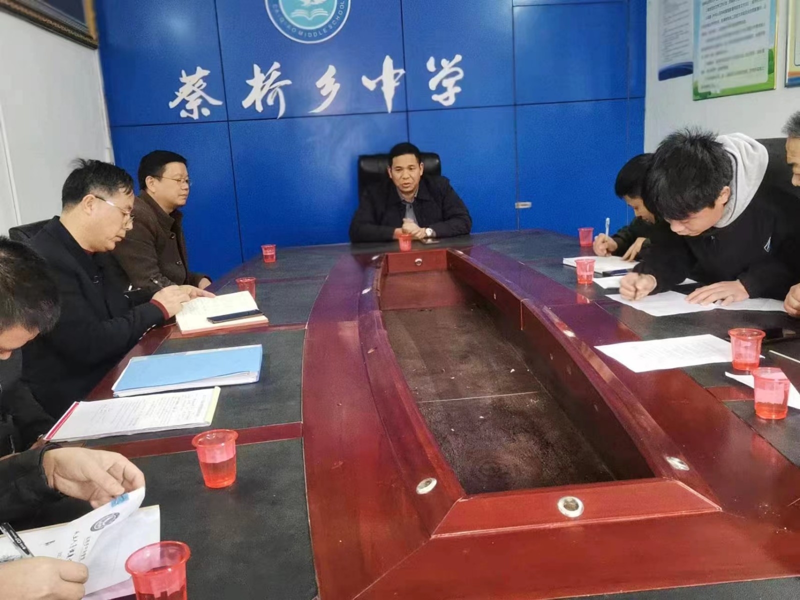 姜佳良到蔡桥乡中学检查有关食品安全“两个责任”机制落实情况