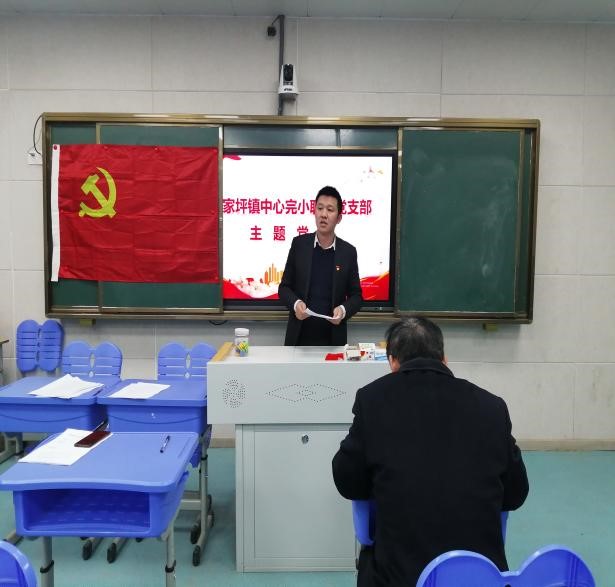 邵阳县郦家坪镇中心完小联合支部开展2月份主题党日活动