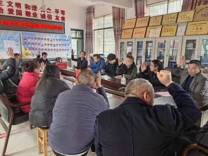 谷洲镇中心完小联合党支部三月份主题党日会议