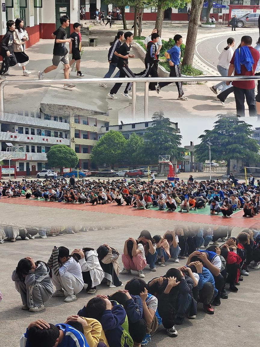 白沙中学防震安全紧急疏散演练