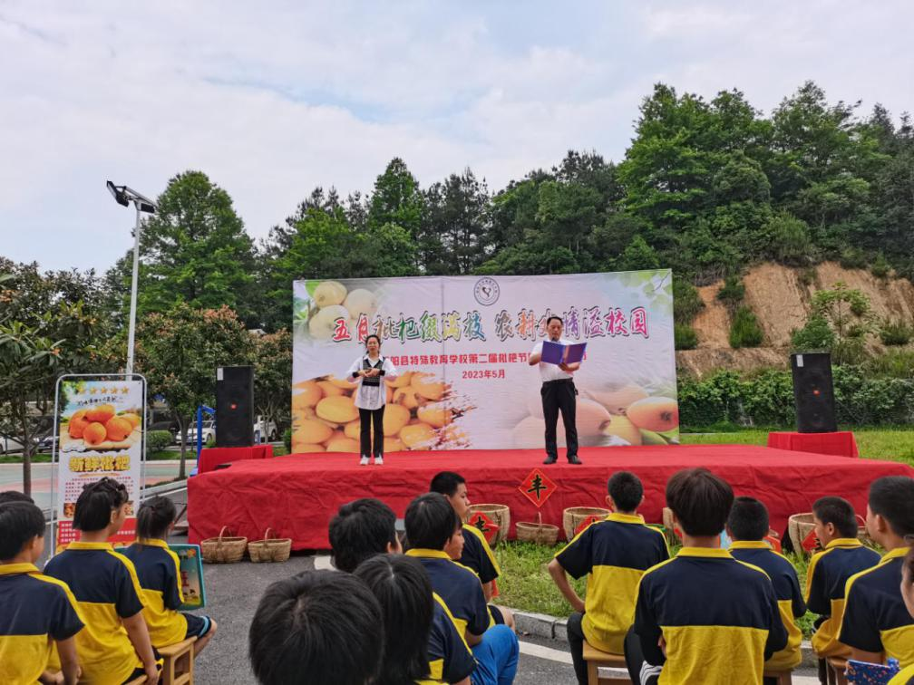 五月枇杷缀满枝，农耕欢情溢校园