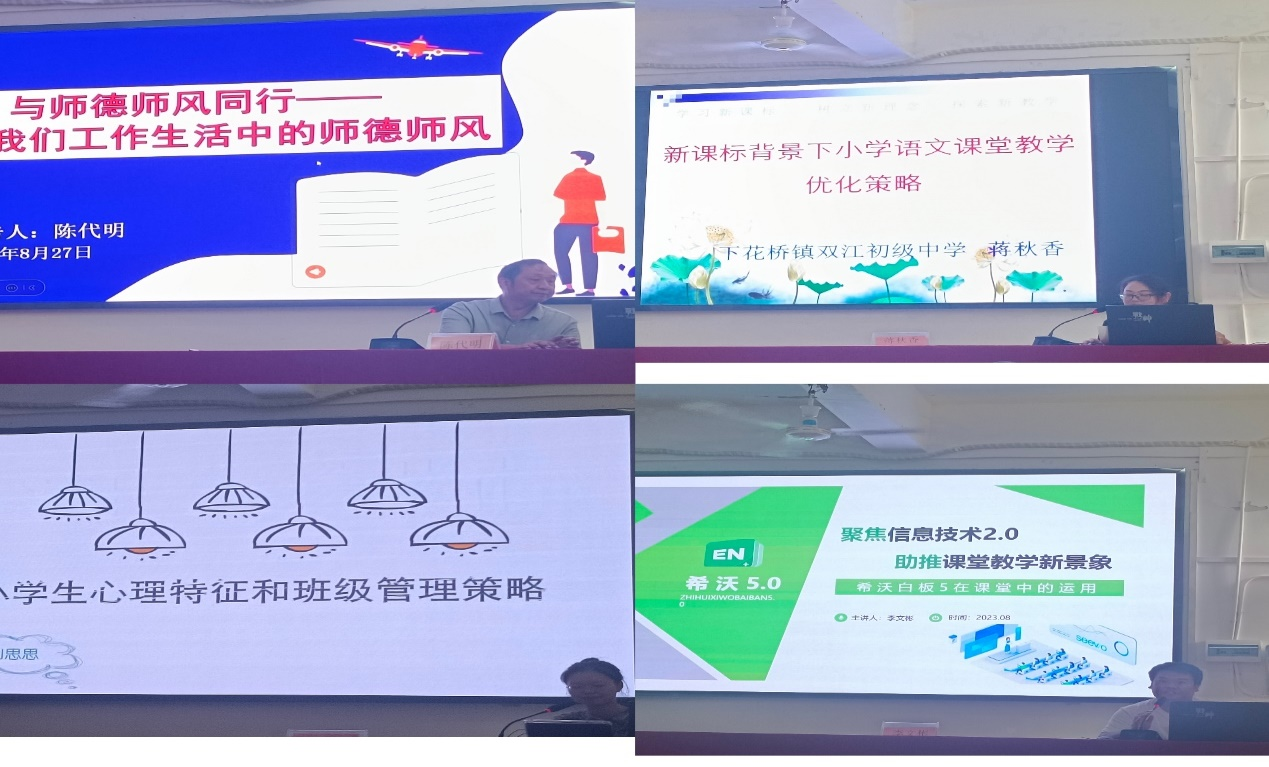 下花桥镇双江片中小学教师开展暑期研修