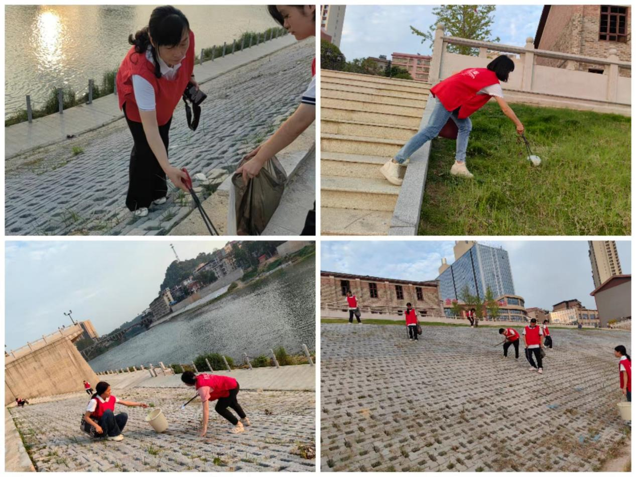 清理白色垃圾，保护母亲河