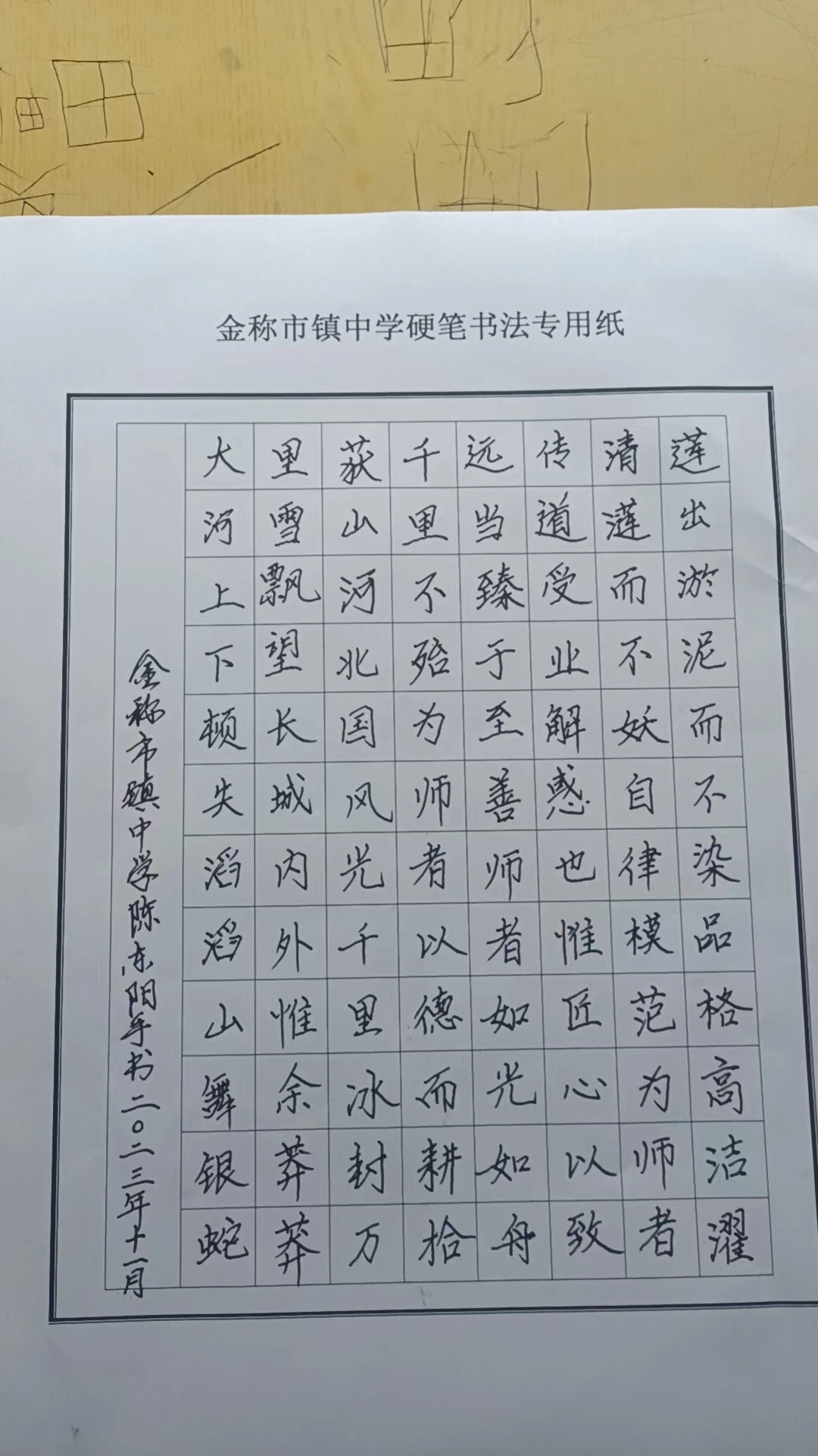 翰墨飘香润杏坛  笔走龙蛇展风采