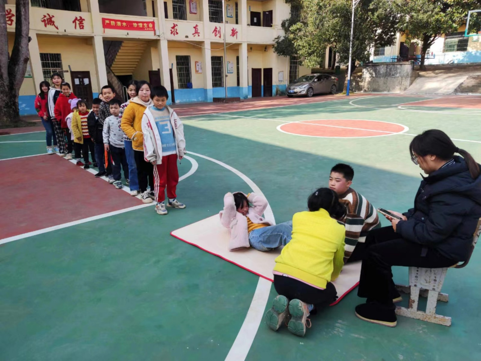 塘田市镇双井学校学生体质健康测试