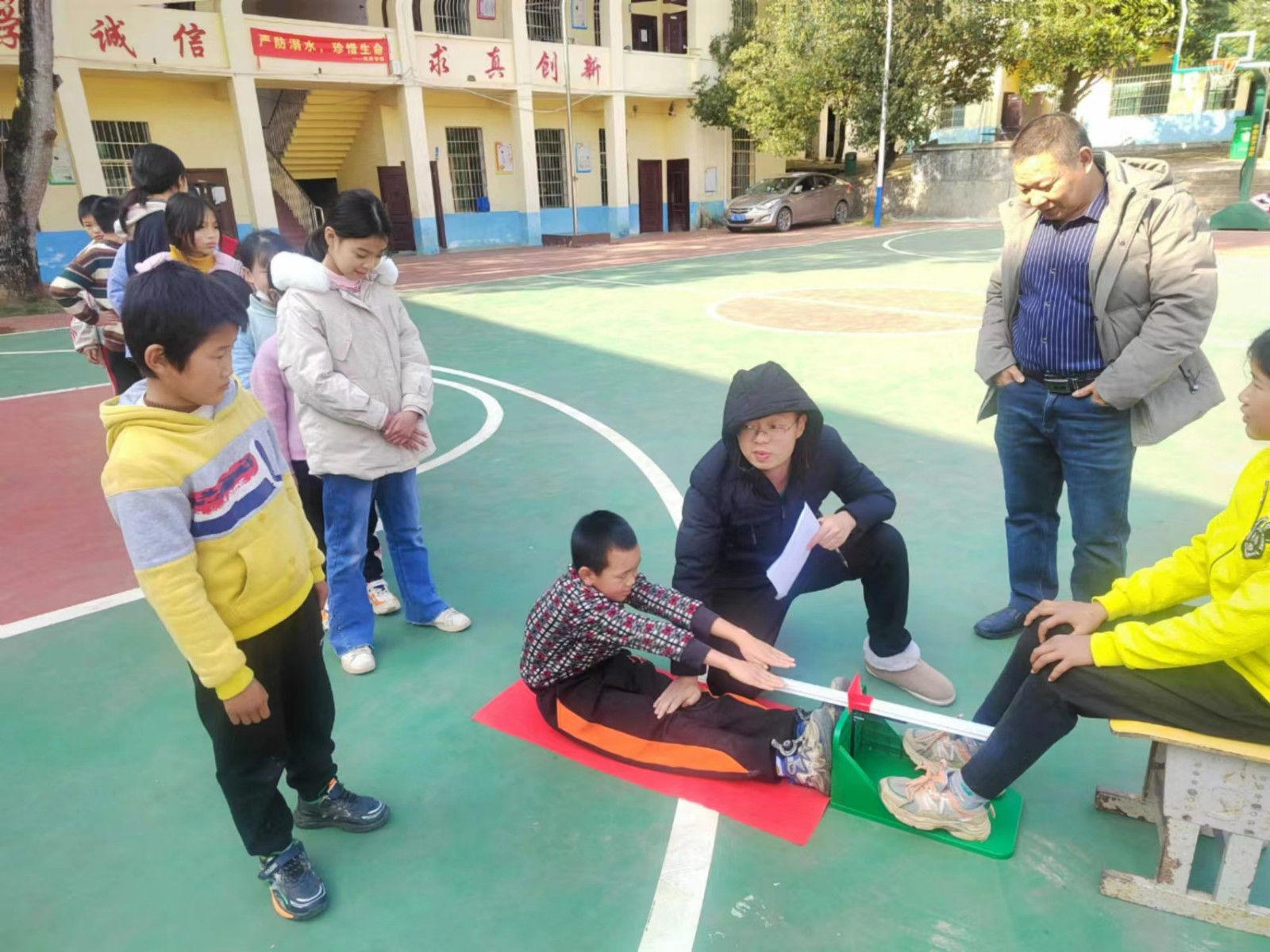 塘田市镇双井学校学生体质健康测试