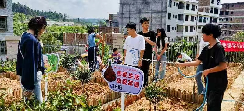 白仓镇芙蓉学校举办“校内劳动基地播种启动仪式”