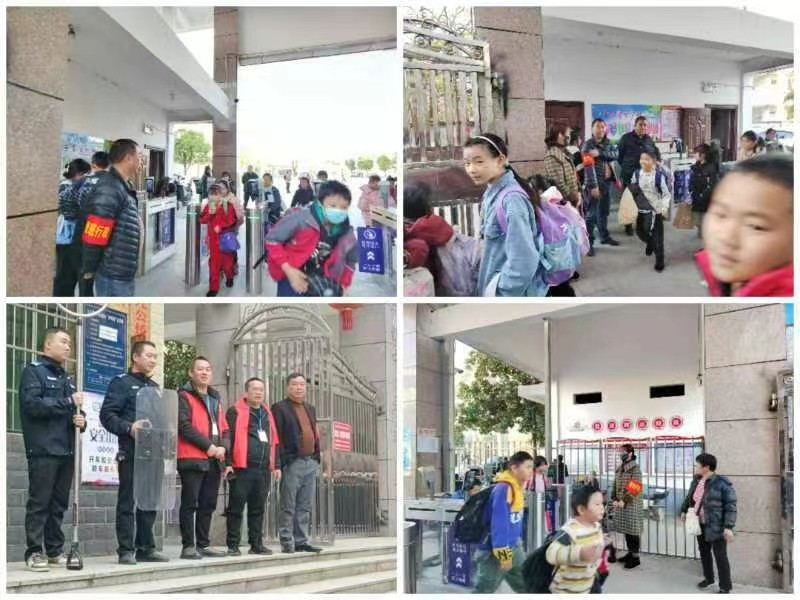 九公桥镇中心完小：强化护学岗，筑牢校园“安全墙”