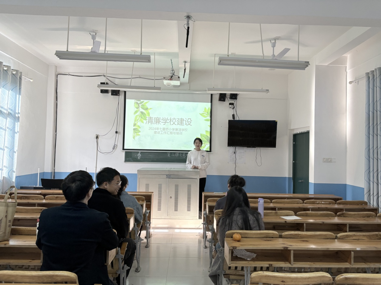 新宁县崀山镇七星桥小学开展清廉学校建设的工作汇报与培训