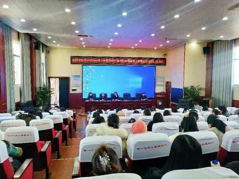 武冈市红星小学召开“利剑护蕾”工作推进会