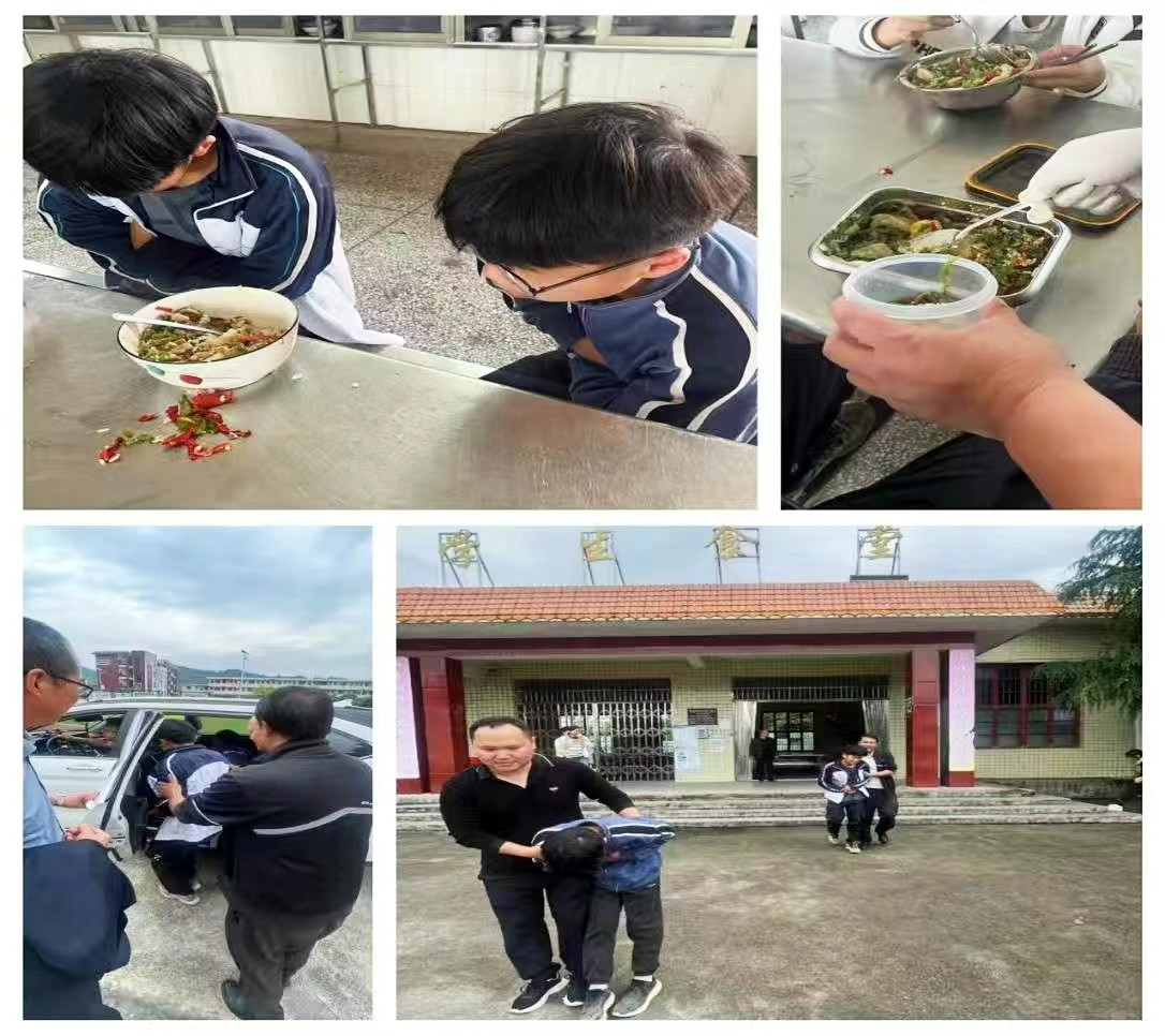 万塘乡中心学校开展学生食物中毒演练