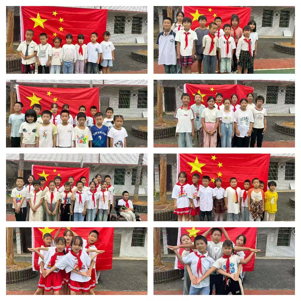 童心映国旗，家国情更浓