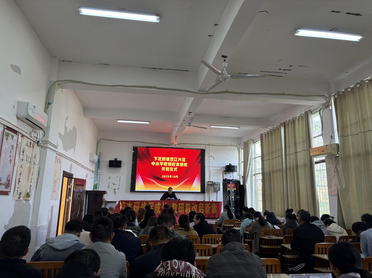 下花桥镇双江片区中小学教师校本研修开班仪式